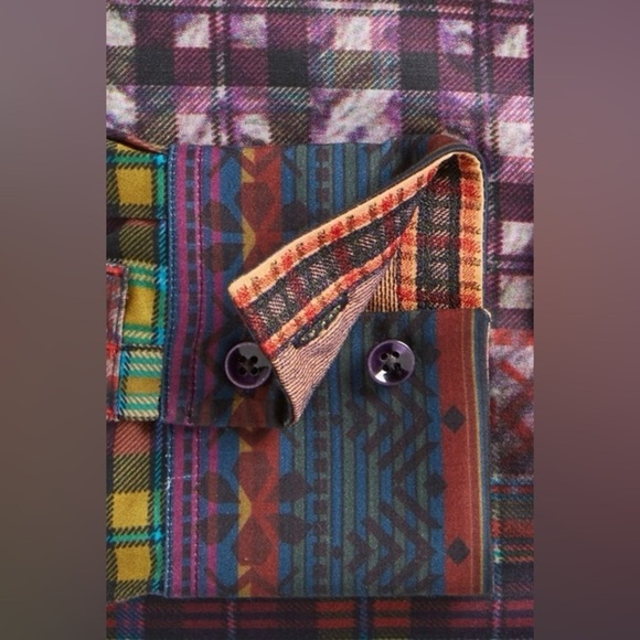 Skull Skeleton Evil Devil Geometric Gold Trimmed Classic Fit Shirt - Picture 3 of 12